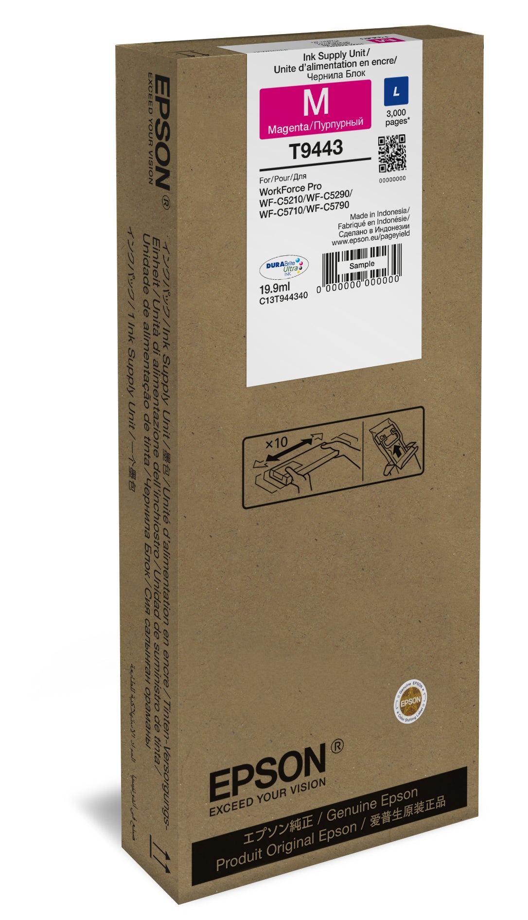 Epson Ink T9443 / C13T944340 Magenta Standard